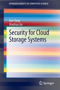 portada Security for Cloud Storage Systems