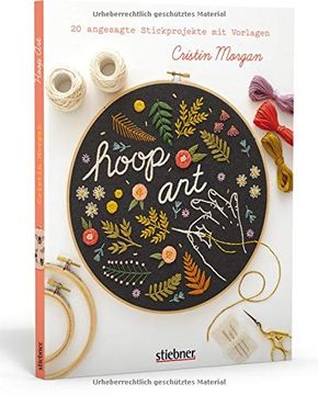 portada Hoop Art: 20 Angesagte Stickprojekte mit Vorlagen (in German)