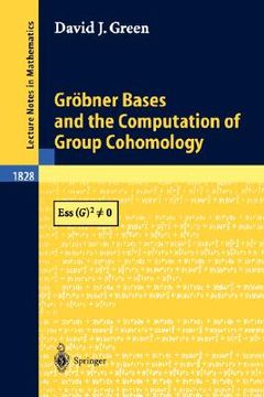 portada grobner bases and the computation of group cohomology (en Inglés)