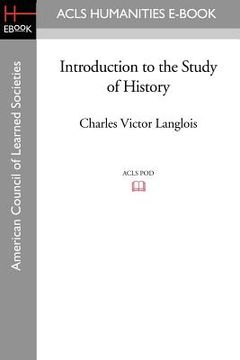 portada introduction to the study of history (en Inglés)