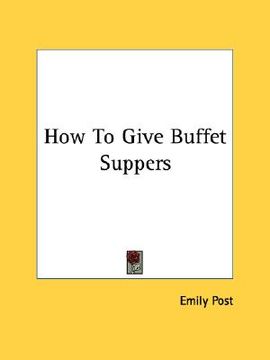 portada how to give buffet suppers