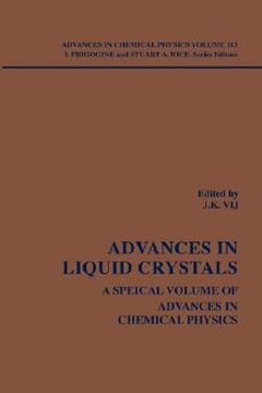 portada advances in chemical physics, advances in liquid crystals (en Inglés)