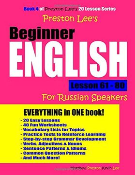 portada Preston Lee's Beginner English Lesson 61 - 80 for Russian Speakers 