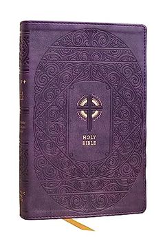 portada Nrsvce Sacraments of Initiation Catholic Bible, Purple Leathersoft, Comfort Print (en Inglés)