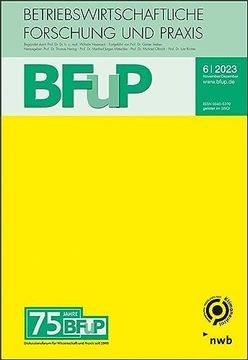 portada Allgemeine Betriebswirtschaftslehre - 75 Jahre Bfup (en Alemán)