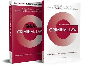 portada Criminal law Revision Concentrate Pack (en Inglés)