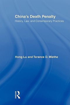 portada chinas death penalty: history, law, and contemporary practices (en Inglés)