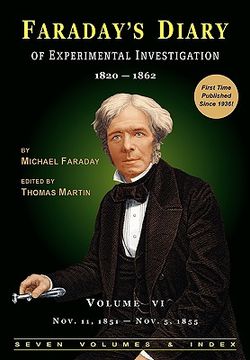 portada faraday's diary of experimental investigation - 2nd edition, vol. 6