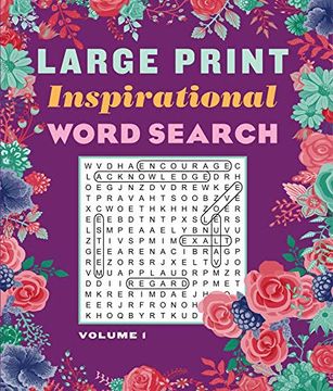 portada Large Print Inspirational Word Search - Volume 1 (Large Print Puzzle Books) 