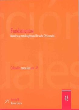 portada Fundamentos históricos y metodológicos del Derecho Civil español (Manuales UEX)
