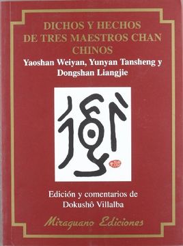 portada Dichos y Hechos de Tres Maestros Chan Chinos