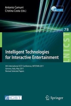 portada intelligent technologies for interactive entertainment