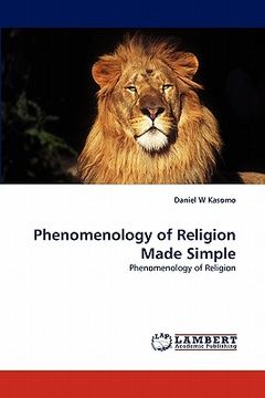 portada phenomenology of religion made simple (en Inglés)