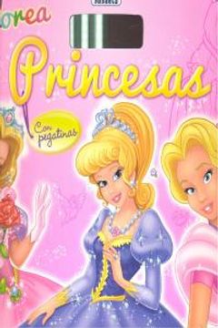 portada Colorea princesas con pegatinas (Mi bloc de ...)