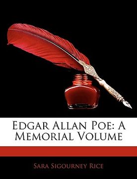 portada edgar allan poe: a memorial volume (en Inglés)