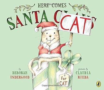 portada Here Comes Santa cat (en Inglés)