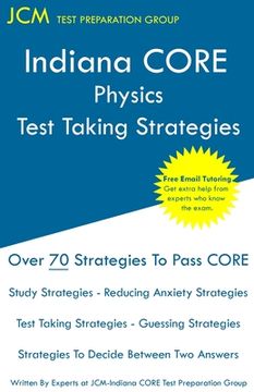 portada Indiana CORE Physics - Test Taking Strategies (in English)