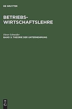 portada Theorie der Unternehmung (in German)