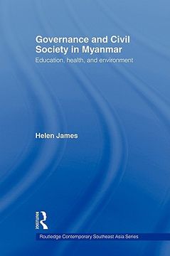 portada governance and civil society in myanmar: education, health and environment