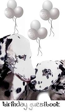 portada Dalmatian Birthday Guest Book (en Inglés)
