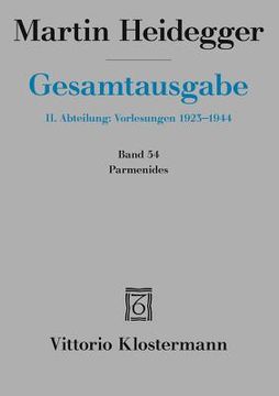 portada Martin Heidegger, Parmenides (Wintersemester 1942/43) (in German)