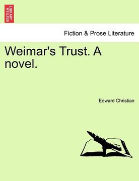 portada weimar's trust. a novel. (in English)