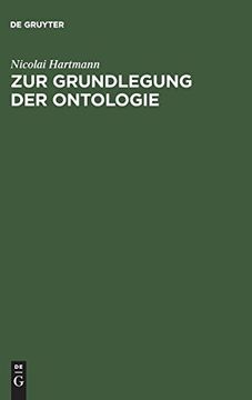 portada Zur Grundlegung der Ontologie (in German)
