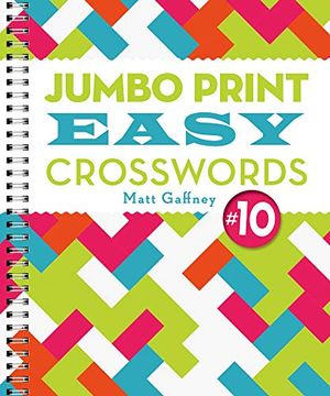portada Jumbo Print Easy Crosswords #10 (Large Print Crosswords) (en Inglés)