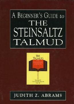 portada a beginner's guide to the steinsaltz talmud (en Inglés)