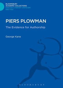 portada Piers Plowman: The Evidence for Authorship (en Inglés)