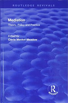 portada Mediation: Theory, Policy and Practice