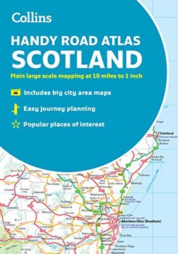 portada Collins Handy Road Atlas Scotland: A5 Paperback (en Inglés)