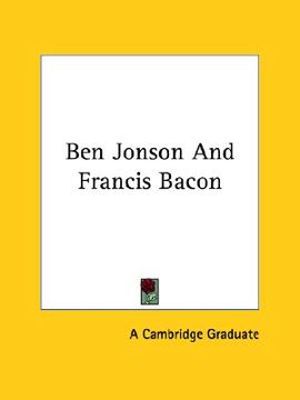 portada ben jonson and francis bacon (in English)
