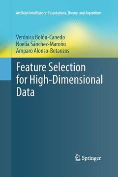 portada Feature Selection for High-Dimensional Data (en Inglés)