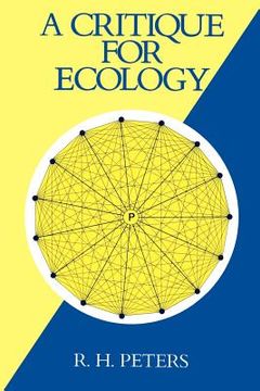 portada A Critique for Ecology (en Inglés)