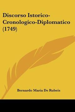 portada Discorso Istorico-Cronologico-Diplomatico (1749) (en Italiano)