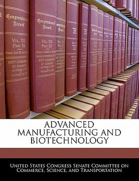portada advanced manufacturing and biotechnology (en Inglés)