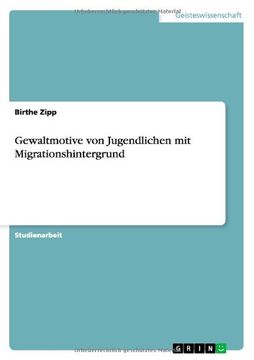 portada Gewaltmotive von Jugendlichen mit Migrationshintergrund (German Edition)
