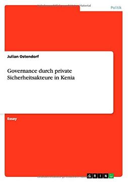 portada Governance durch private Sicherheitsakteure in Kenia (German Edition)