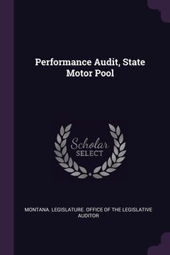 portada Performance Audit, State Motor Pool (en Inglés)
