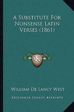 portada a substitute for nonsense latin verses (1861)