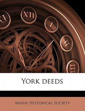 portada york deeds volume 12 pt. 1 (in English)