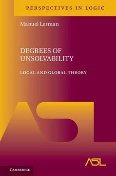 portada Degrees of Unsolvability (Perspectives in Logic) (en Inglés)