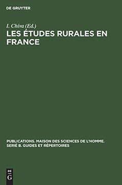 portada Les Études Rurales en France (en Francés)