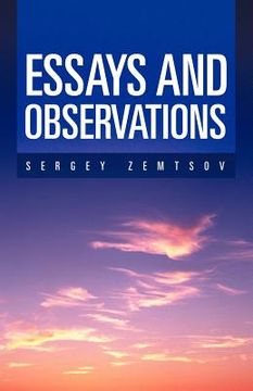 portada essays and observations (en Ruso)