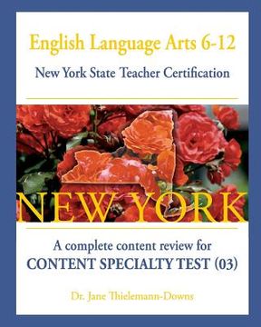 portada english language arts 6-12 new york state teacher certification (en Inglés)