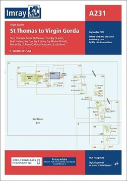 portada Imray Chart A231: Virgin Islands (st Thomas to Virgin Gorda), 2023 Edition (en Inglés)