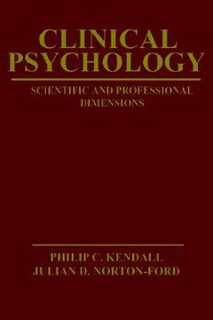 portada clinical psychology: scientific and professional dimensions (in English)