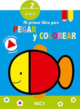 portada Pez - mi Primer Libro Para Pegar y Colorear (in Spanish)