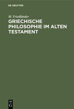 portada Griechische Philosophie im Alten Testament (en Alemán)